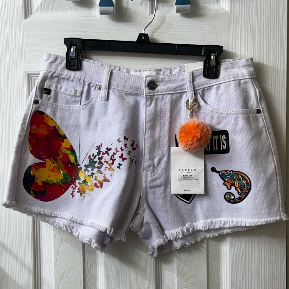 Kancan Jean white shorts‎